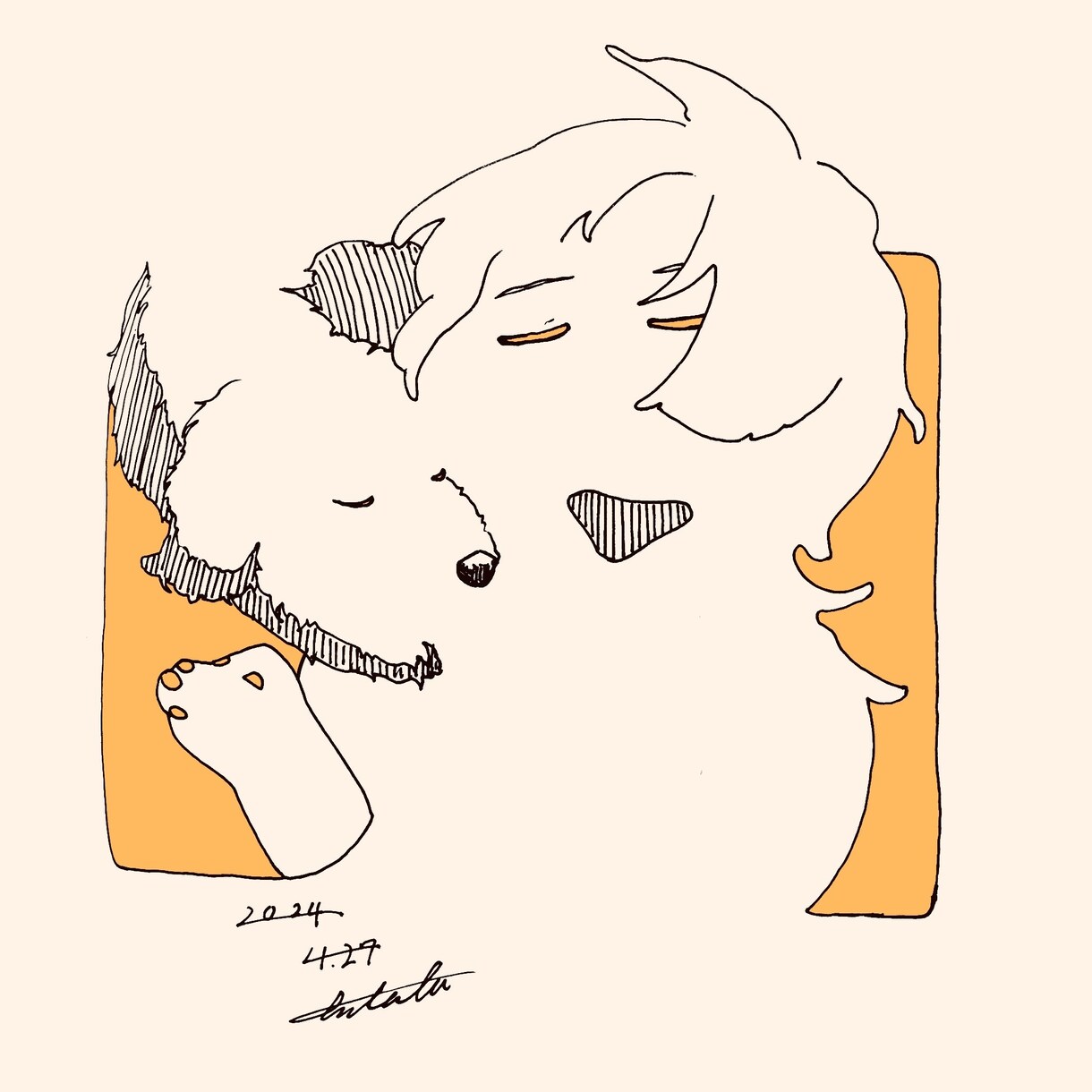 動物の似顔絵制作します アナログでの温かみのある絵になります！ イメージ6
