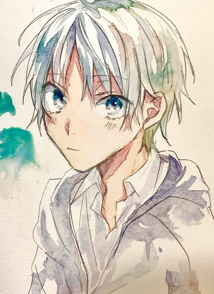 水彩画アイコン描きます 《自分のイメージやオリジナルキャラをアイコンにしたい方へ》 イメージ2