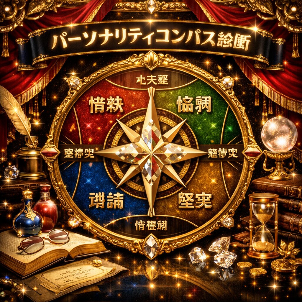 パーソナリティコンパス診断　性格を精密分析します 性格診断　性格・強み・弱み・適職・恋愛・人生戦略まで完全解析 イメージ1