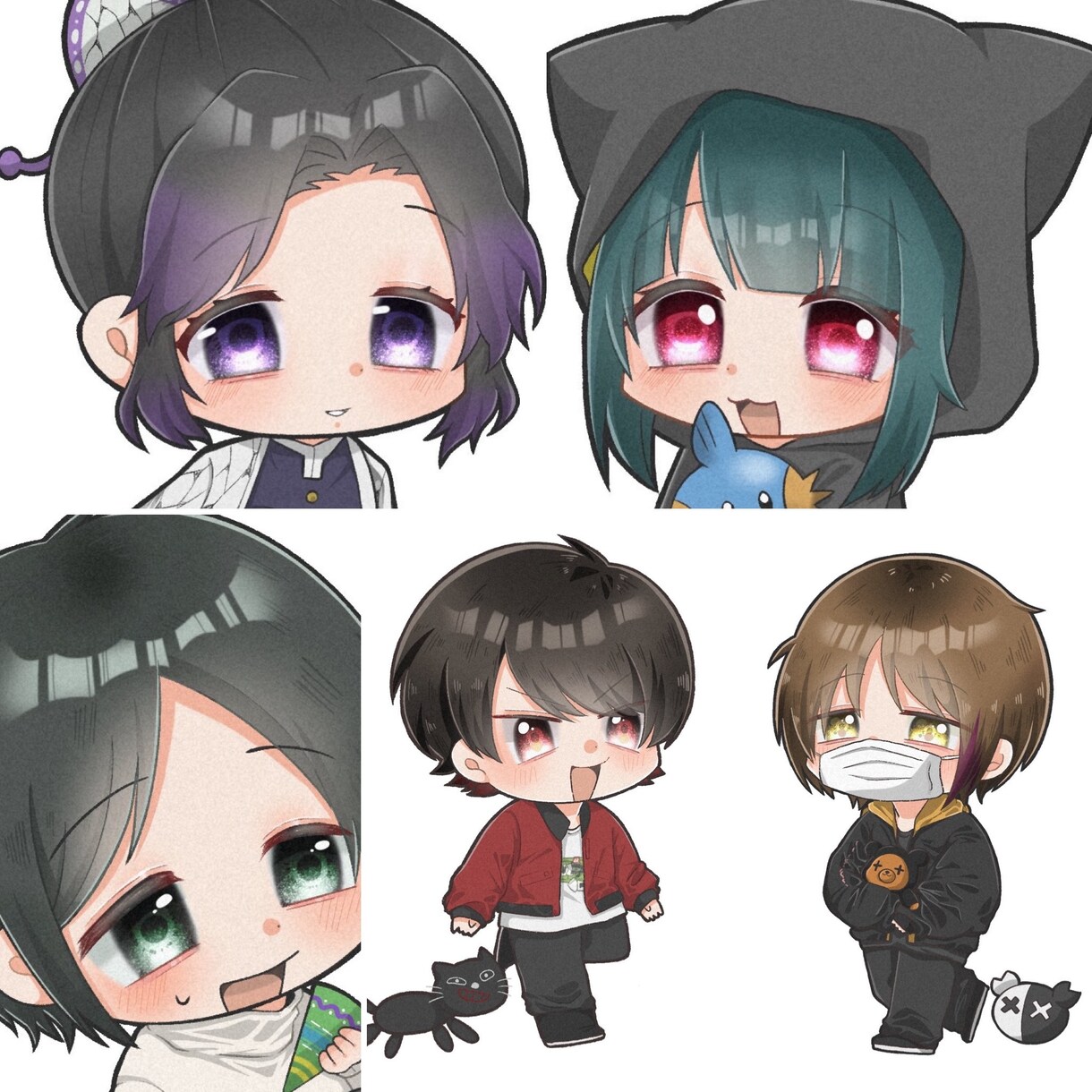 SNSアイコン向けのイラストを描きます 可愛いミニキャラを描きます！！ イメージ3