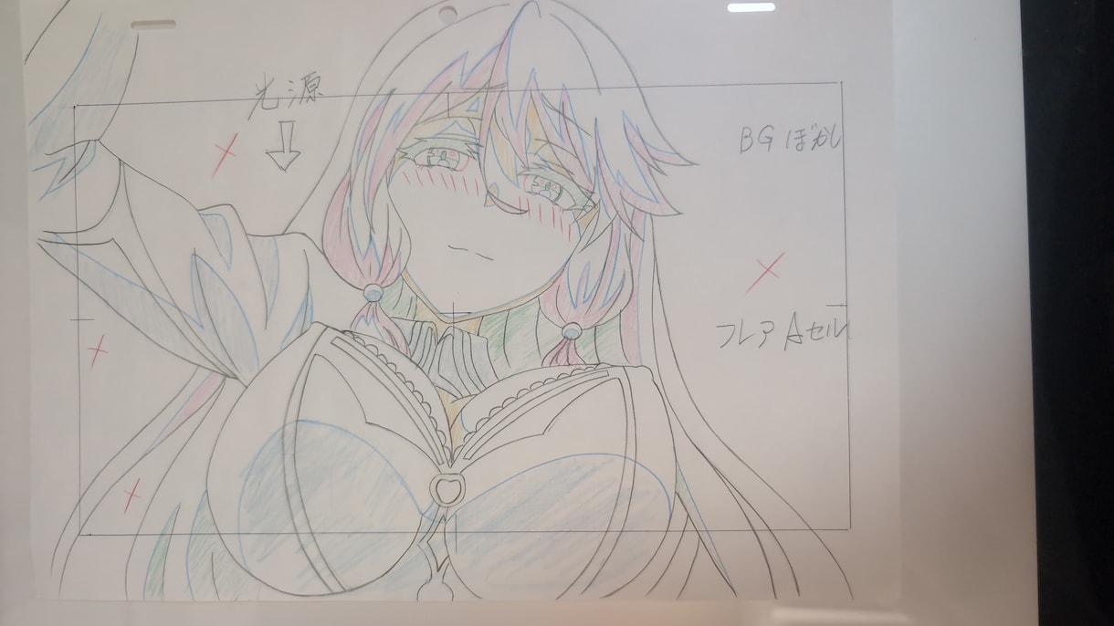 アニメの原図描きます 元原画マンが　アニメの中のお気に入りの一コマ描きます イメージ1