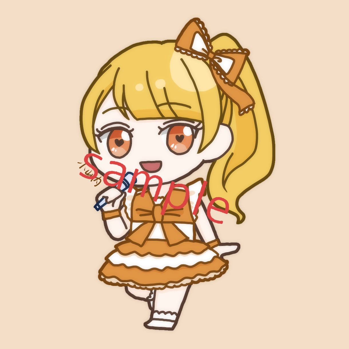 かわいい!アイコン用のミニキャラを描きます 男女キャラ問わず、お気軽にご相談ください! イメージ1