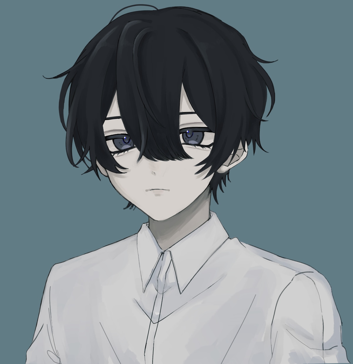 イラスト作成を行います アンニュイな厚塗りっぽい塗りです。 イメージ1