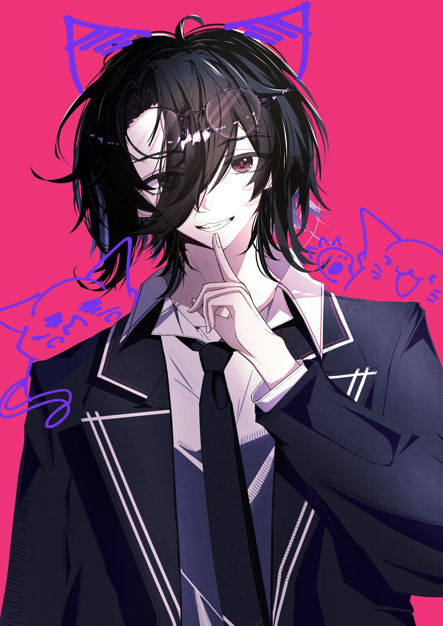 単色背景でもきれいなイラストを目指します キャラクターをカッコよく可愛く見せよう イメージ1