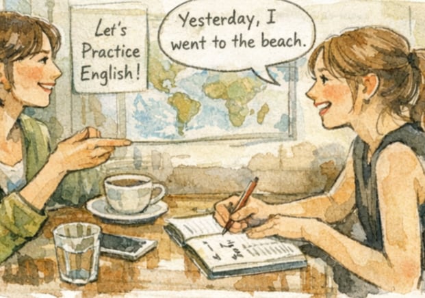 超初心者向け^^英会話はじめの一歩のお相手をします 英語は苦手、でも始めてみたい方。Hi!から始めましょう♪ イメージ1