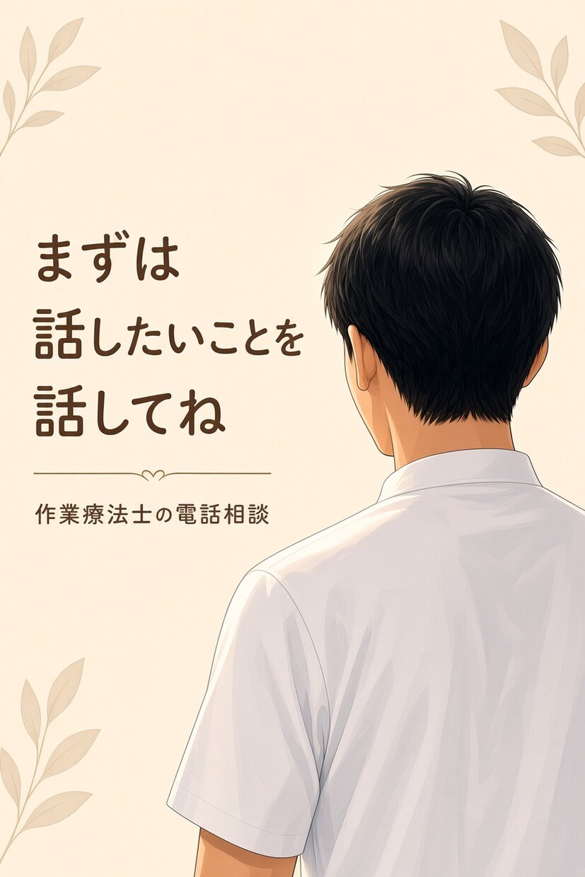 色んな人生と向き合ってきた作業療法が電話相談します うまくまとめなくていい。そのままで話してください イメージ1