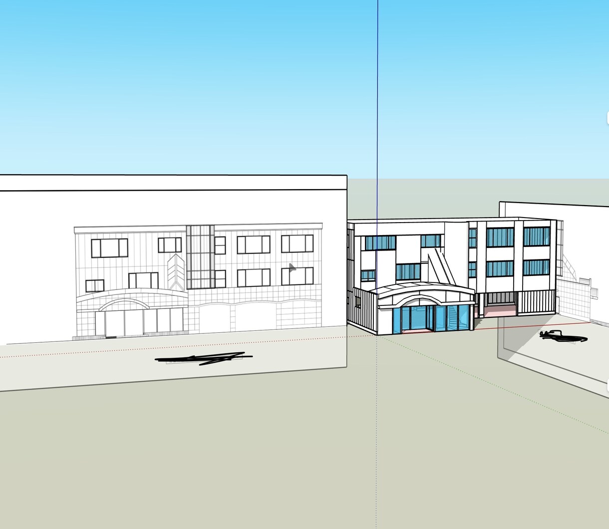 建築3Dモデリング代行します パース制作の下地を代行！正確な3Dボリュームモデル作成 イメージ3