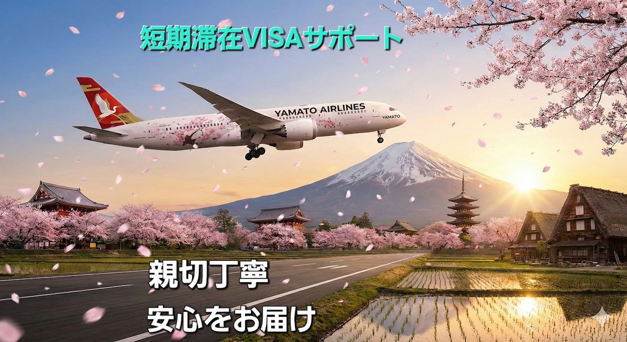 短期滞在ビザ申請のお手伝いをします 在留資格専門の行政書士がお手伝い イメージ1