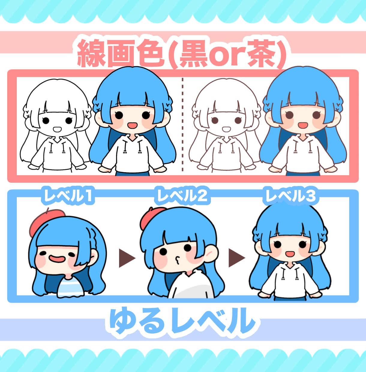 サイズ変更対応◎！ほんわかイラスト描きます 【似顔絵も可能】自分だけの特別なイラストを…！ イメージ2