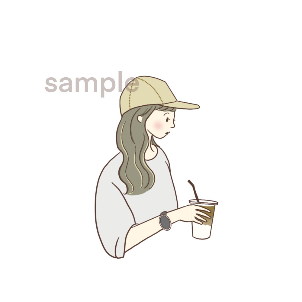 可愛い横顔のイラスト描きをます 横顔アイコンでオシャレな印象で好感度UP！ イメージ4