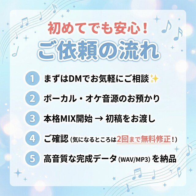 無料ハモリ作成付き！歌ってみたを本格MIXします 丁寧なピッチ補正とMIXで、オケに馴染む聴きやすい歌声へ イメージ3