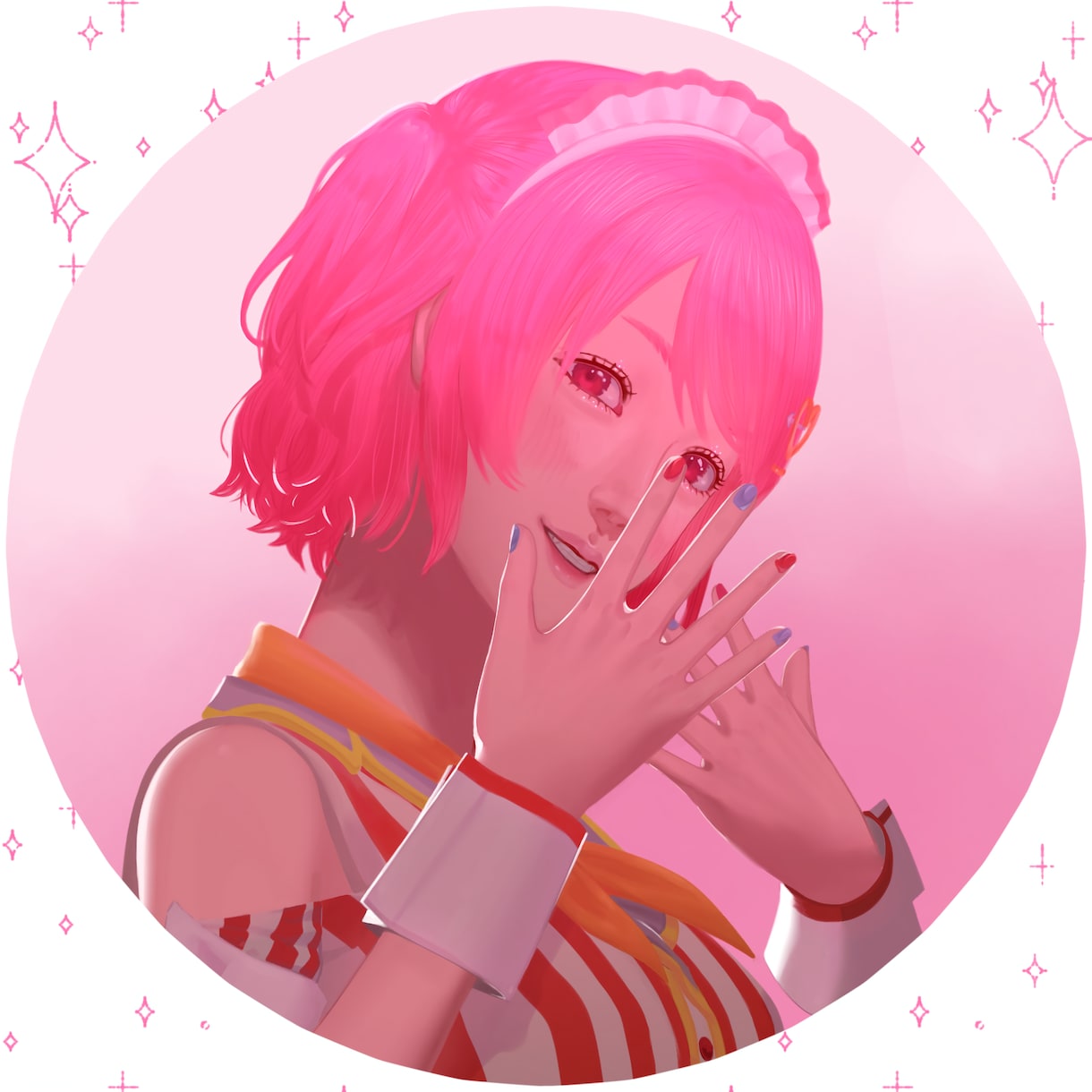 SNSアイコン用のイラストを制作します 視線が惹き込まれるような、あなただけの少女を描きます。 イメージ1