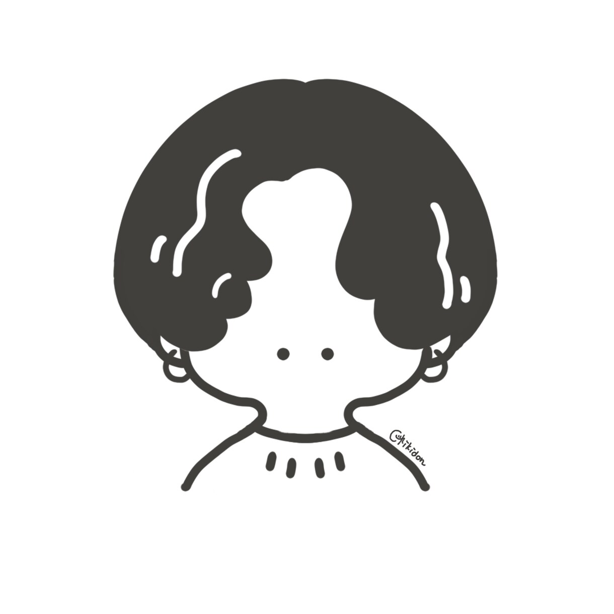 ゆるくてシンプルな線画のイラストを描きます SNSアイコンをかわいいイラストにしてみませんか？ イメージ1