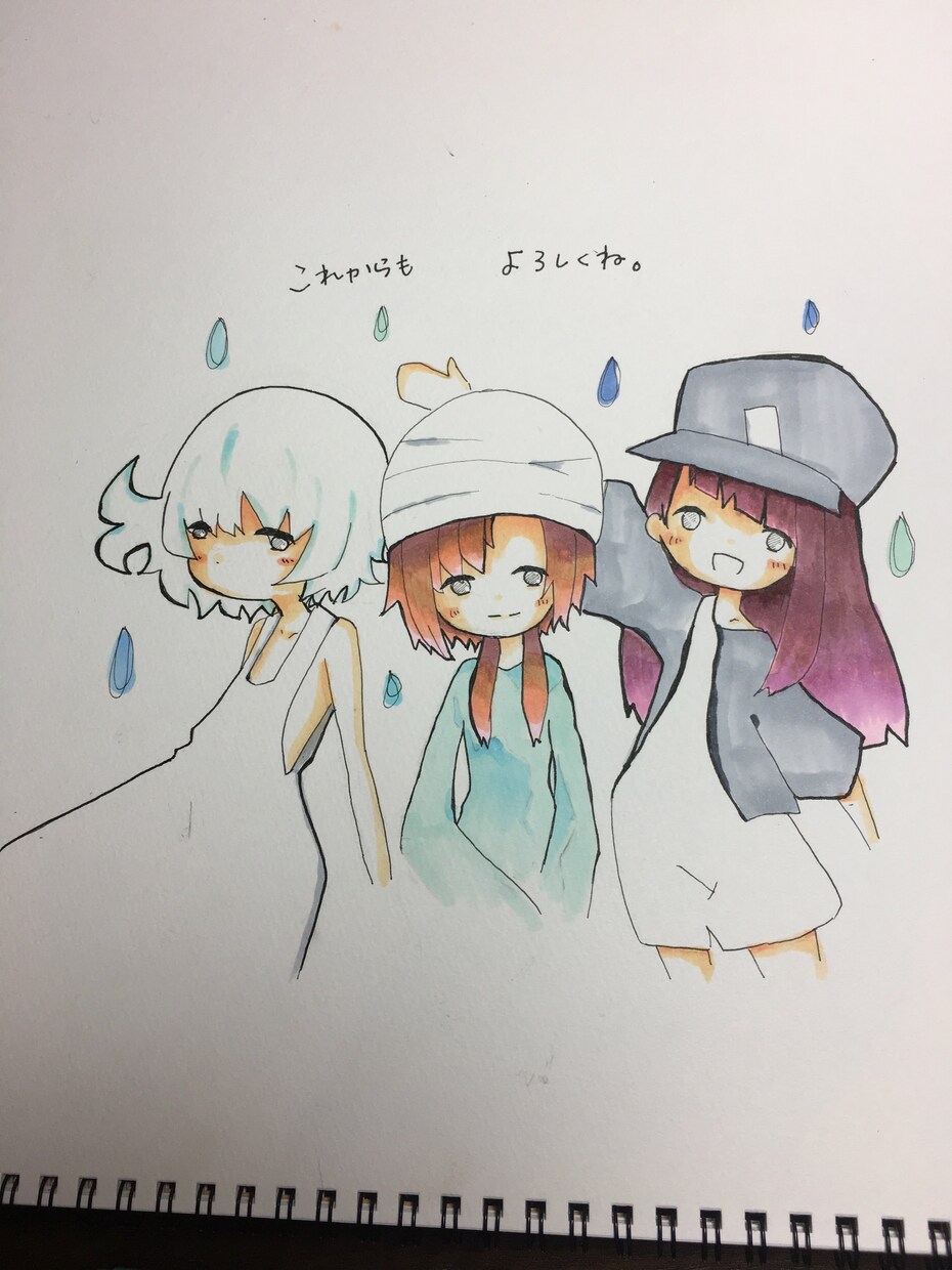 あなたの想像をイラストにします 一回につき3枚、アナログデフォルメイラストです イメージ5