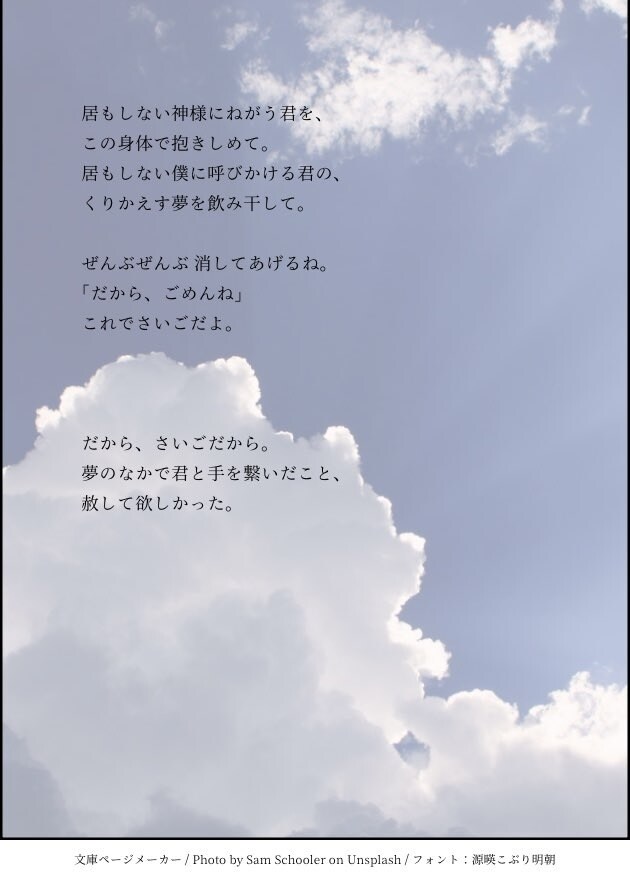 あなたの音楽に優しい言葉で寄り添います どこかつめたく、切なく。それでもどこかあたたかい。 イメージ10