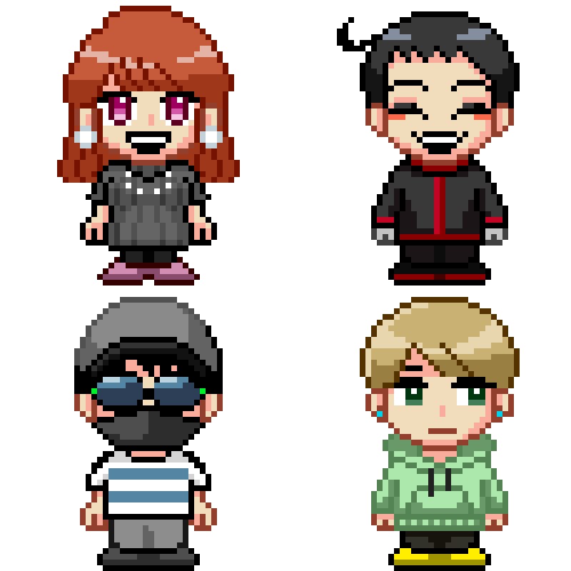 ミニキャラドット絵アイコンお作りします レトロゲーム風ドット絵でSNS用アイコンお作りします イメージ1