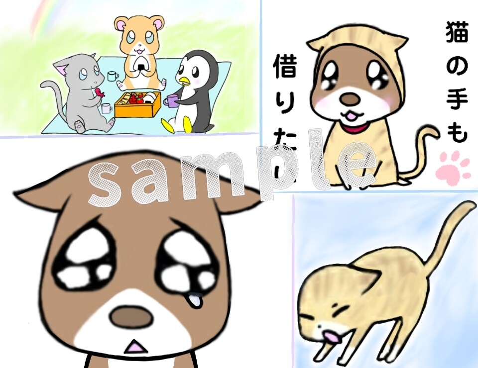 アイコン、イラスト描きます 目を惹く！派手なオネェから可愛い女の子、なんでも描きます イメージ4
