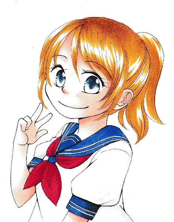 アナログでカラーイラストを描きます 時には手描きの温かさもいかがですか？ イメージ6