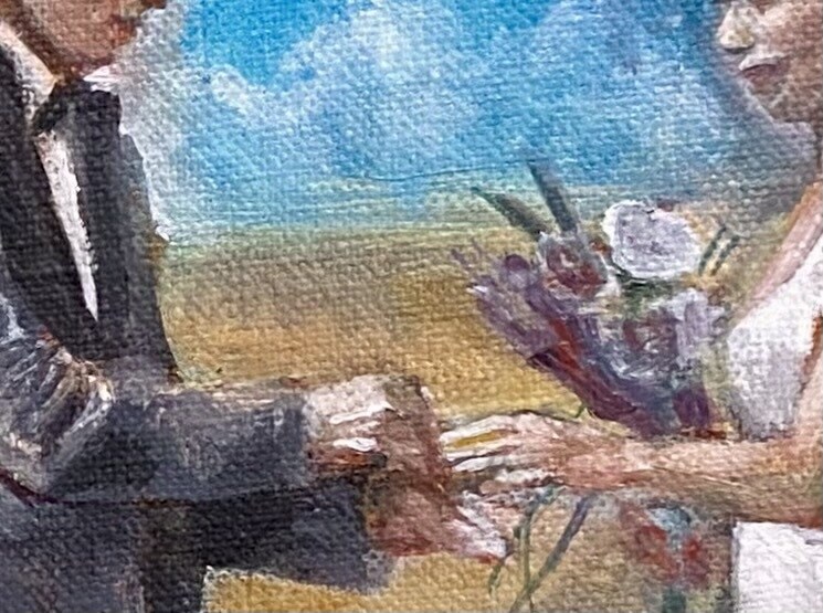結婚式用オーダー油絵を制作します 油絵で“世界にひとつのウェディング作品”を制作します イメージ4
