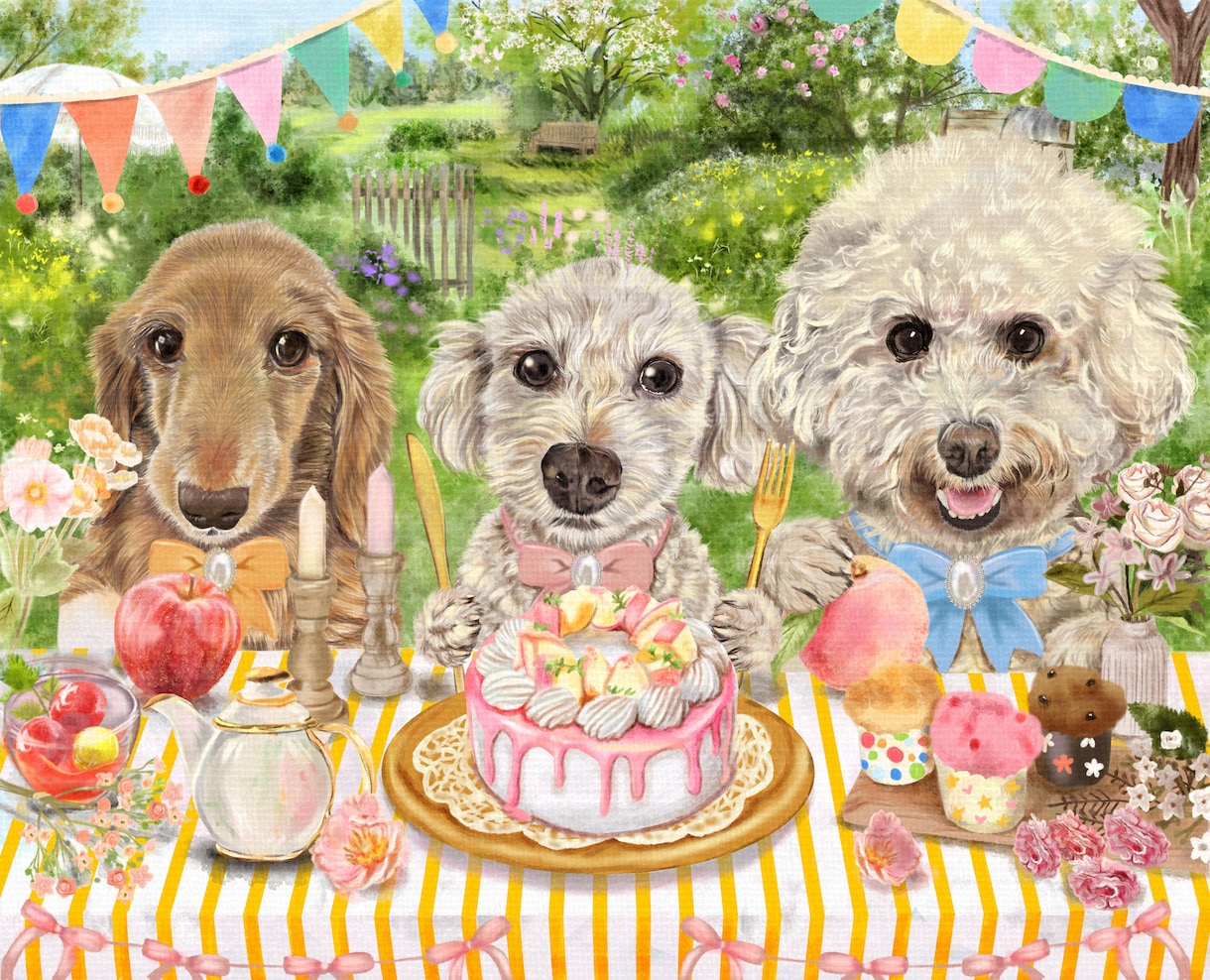 現役デザイナーがペットのイラスト描きます おしゃれでグッズ作成にも使えるイラストを描きます イメージ6