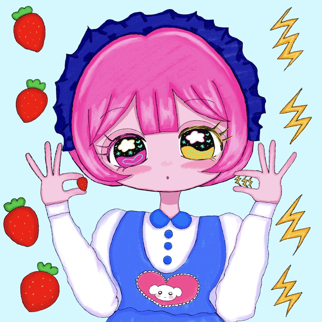キラキラポップなアイコンを描きます 誰もが可愛いと思えるようなイラストを描きます。 イメージ1