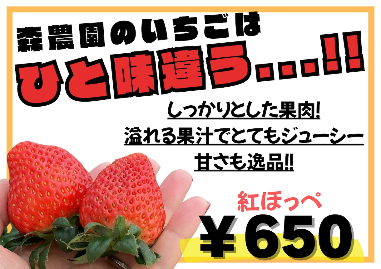 農家さん･個人販売店向け！チラシやPOPつくります 手に取ってもらえる、季節等にも合わせたチラシお作りします！ イメージ9
