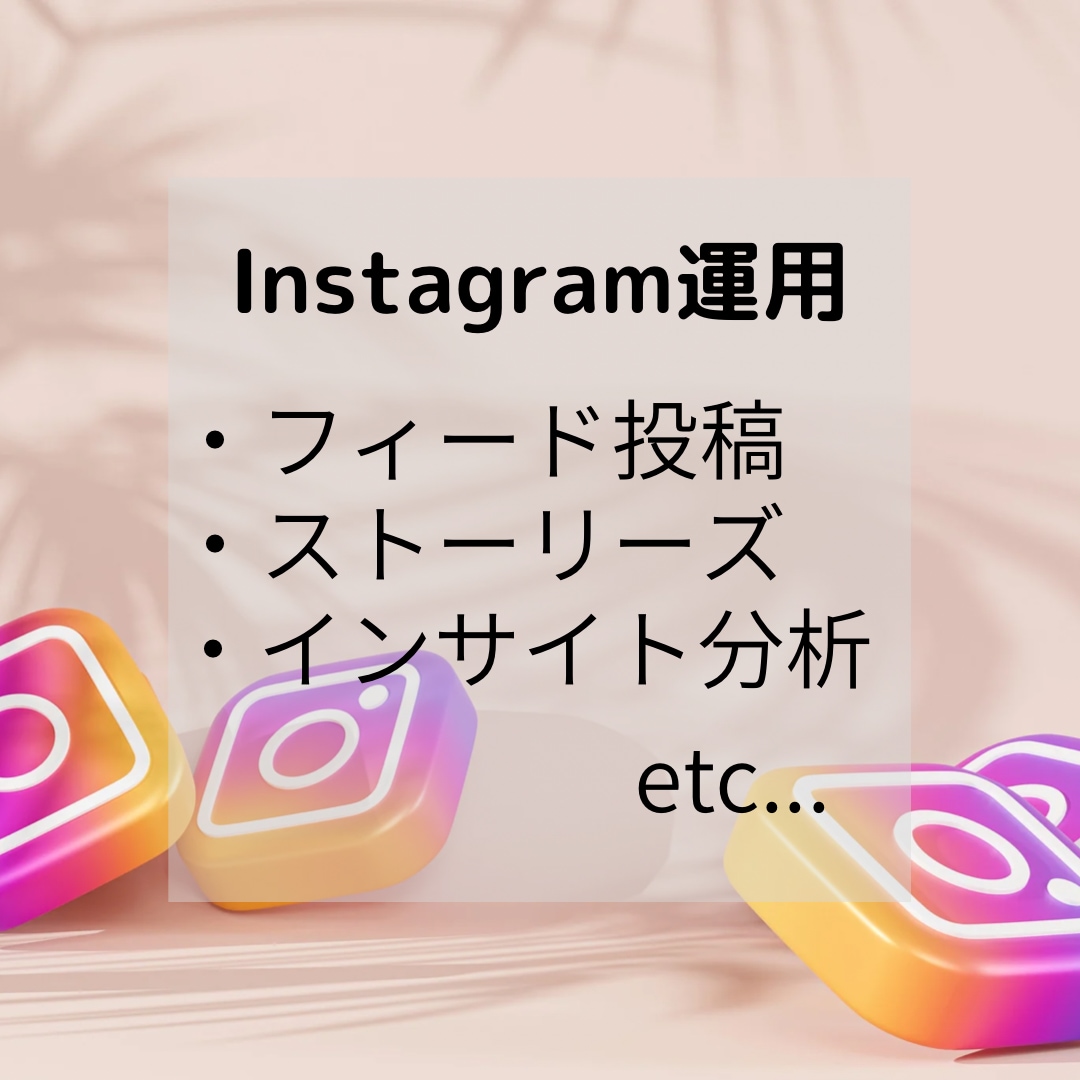 Instagramの運用代行、コンサル対応致します 効果的な運用をさせていただきます！ イメージ1