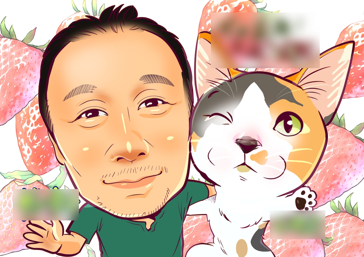 うちの子の可愛いペット似顔絵作成します うちの子の可愛さそのままに。大切な家族を思い出に残しましょう イメージ9