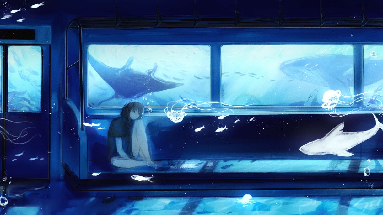 光を使った空気感のあるイラストを描きます 配信、CDジャケット、立ち絵などにどうぞ！ イメージ3