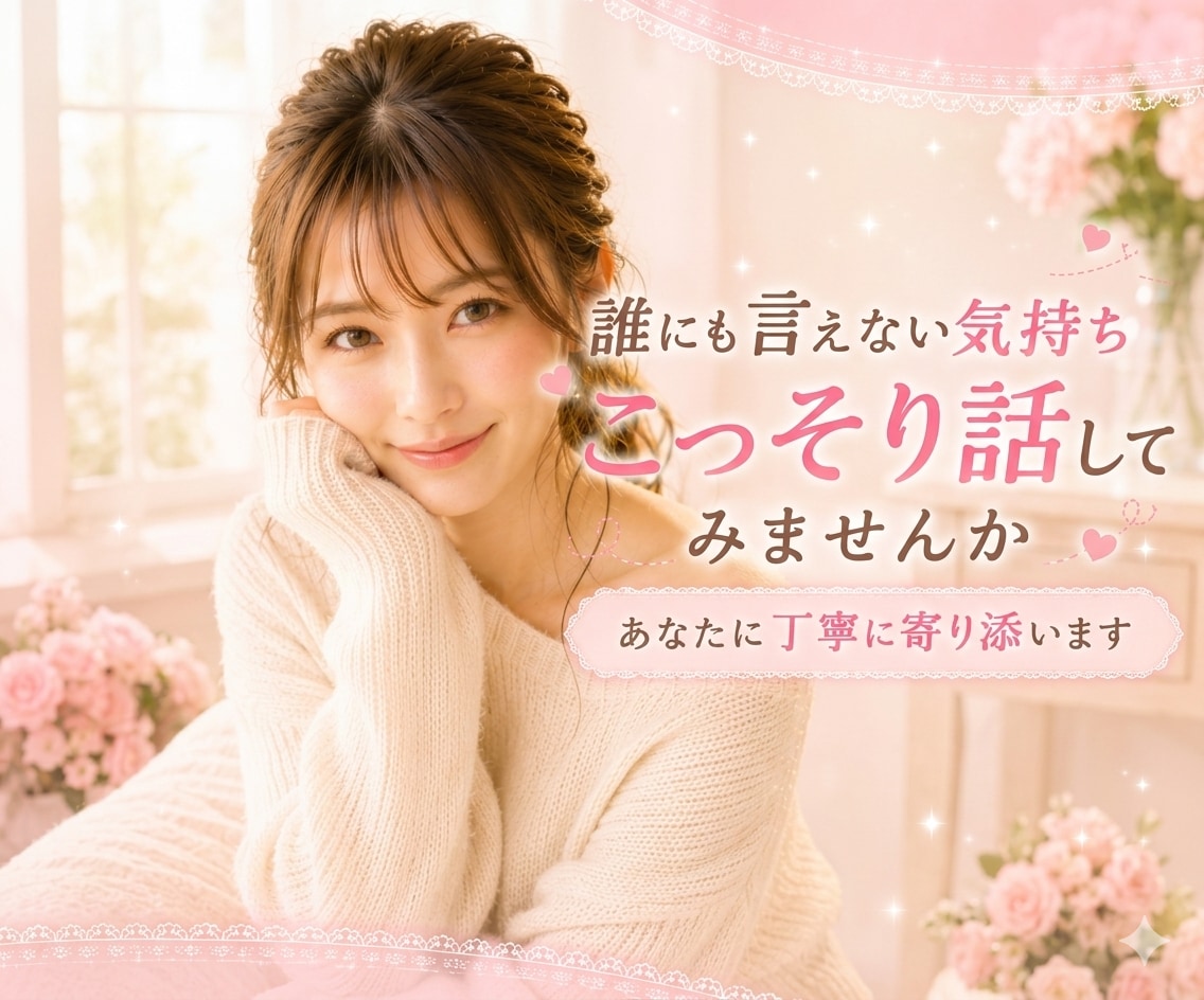 癒しを求めるあなたに♪甘い声で優しく聞きます 特別ボイスサンプル有り♪確認してみてね イメージ2