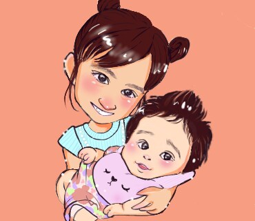 目的に合わたデータ似顔絵を、可愛いく描きます 各種アイコン、名刺作成、パンフレットの挿絵などで華やかに♪ イメージ9