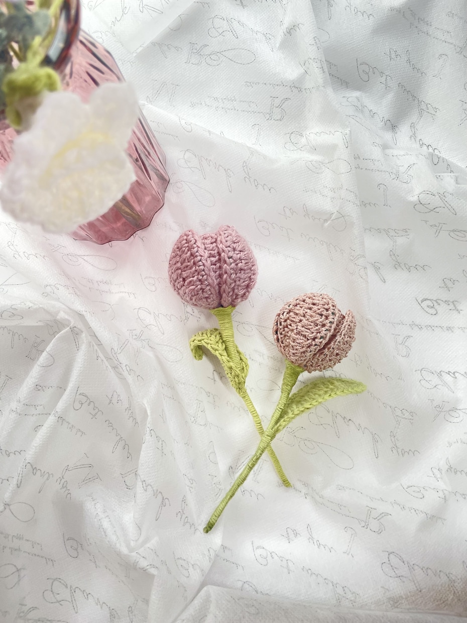 お部屋を彩る枯れない花束!プレゼントやご自宅用ます 毛糸で編んだ花束は枯れることがないため長い間楽しめます♡ イメージ2