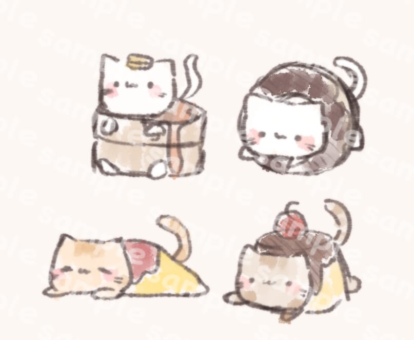 ゆるゆるな動物たちのイラストを描きます 思わず笑顔がこぼれるようなゆるいいきものたちをお描きします！ イメージ4