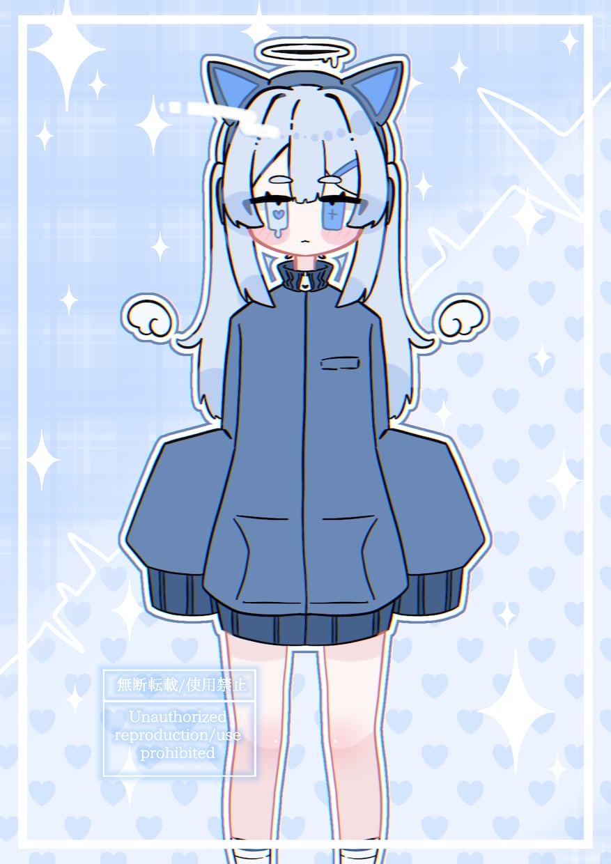 ジャージのかわいい女の子描きます もこもこなジャージの女の子描かせてください イメージ2