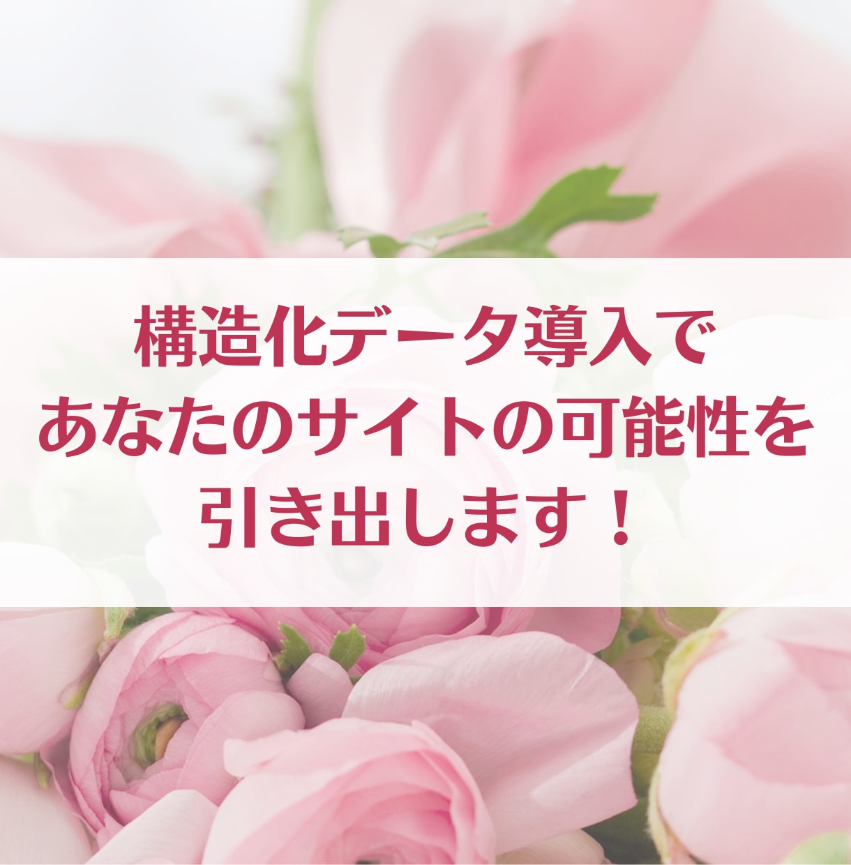 構造化データ導入でサイトのSEOを強化します あなたの会社や商品情報を構造化し、検索結果で選ばれるサイトへ イメージ1