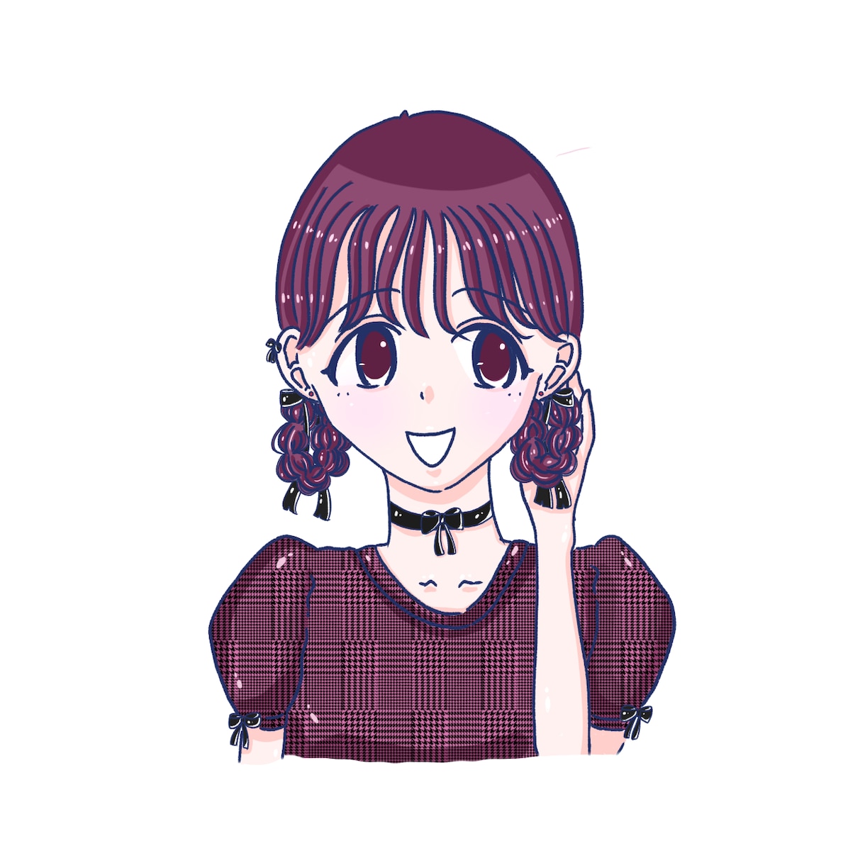 なんでもOK！かわいい女の子のアイコン描きます ♡基本的になんでもOK！♡似顔絵も可です♡ イメージ4