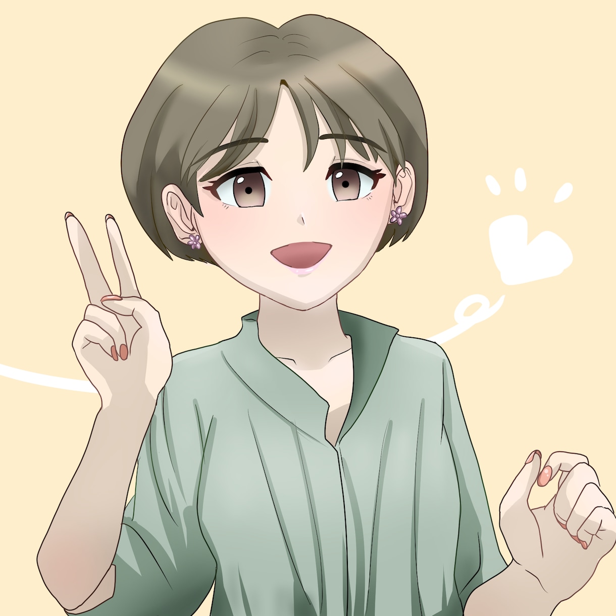 一枚絵を作成いたします バストアップ or 全身で1枚絵を作成いたします！ イメージ2