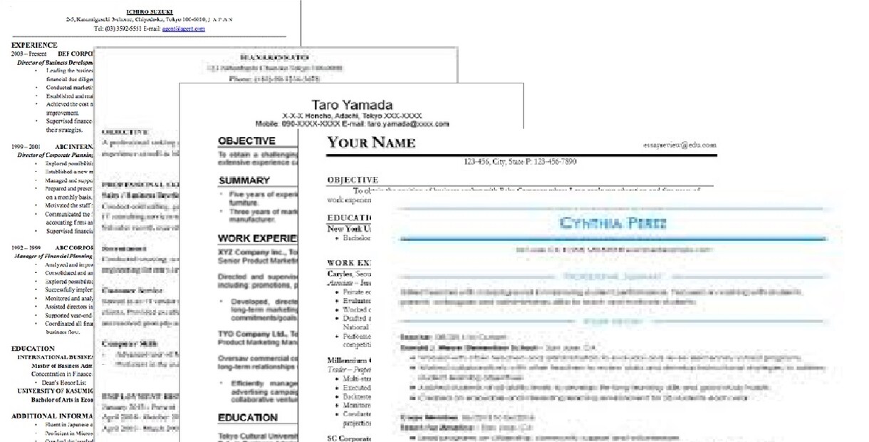 外資系企業へ転職に必要な英文履歴書を作成します 現役の外資系IT企業マンによる『自分』が高く売れる履歴書作成 イメージ1