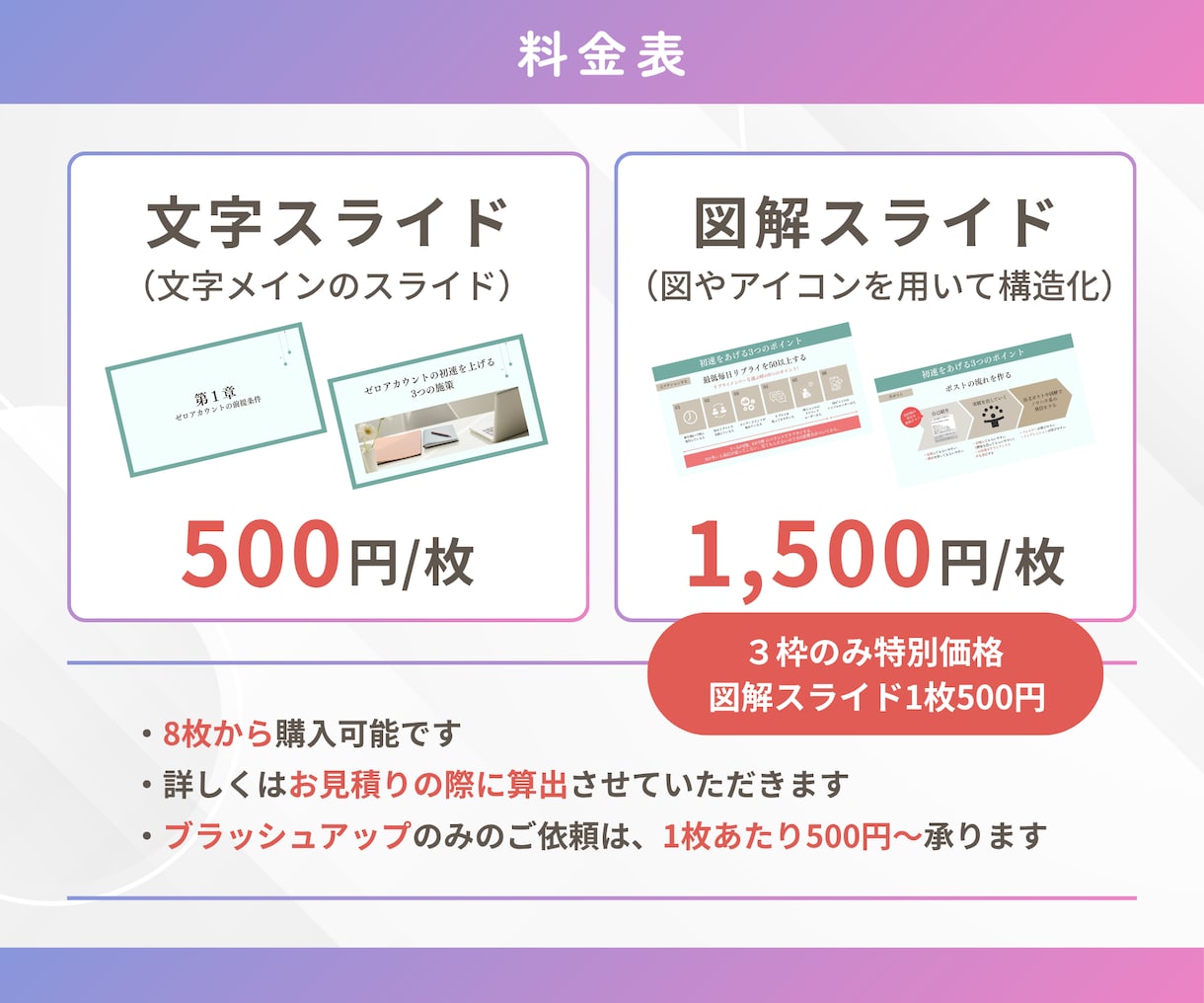 講座・セミナーの“伝わるスライド資料”作ります 読みやすく伝わる資料に◎【 講座・セミナー・勉強会対応 】 イメージ5