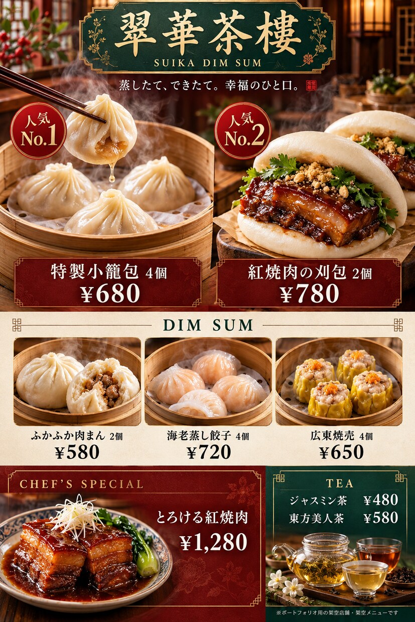 食べたいが伝わる飲食店メニュー表を制作します 思わず“これもください”と言いたくなるメニュー表を。 イメージ3