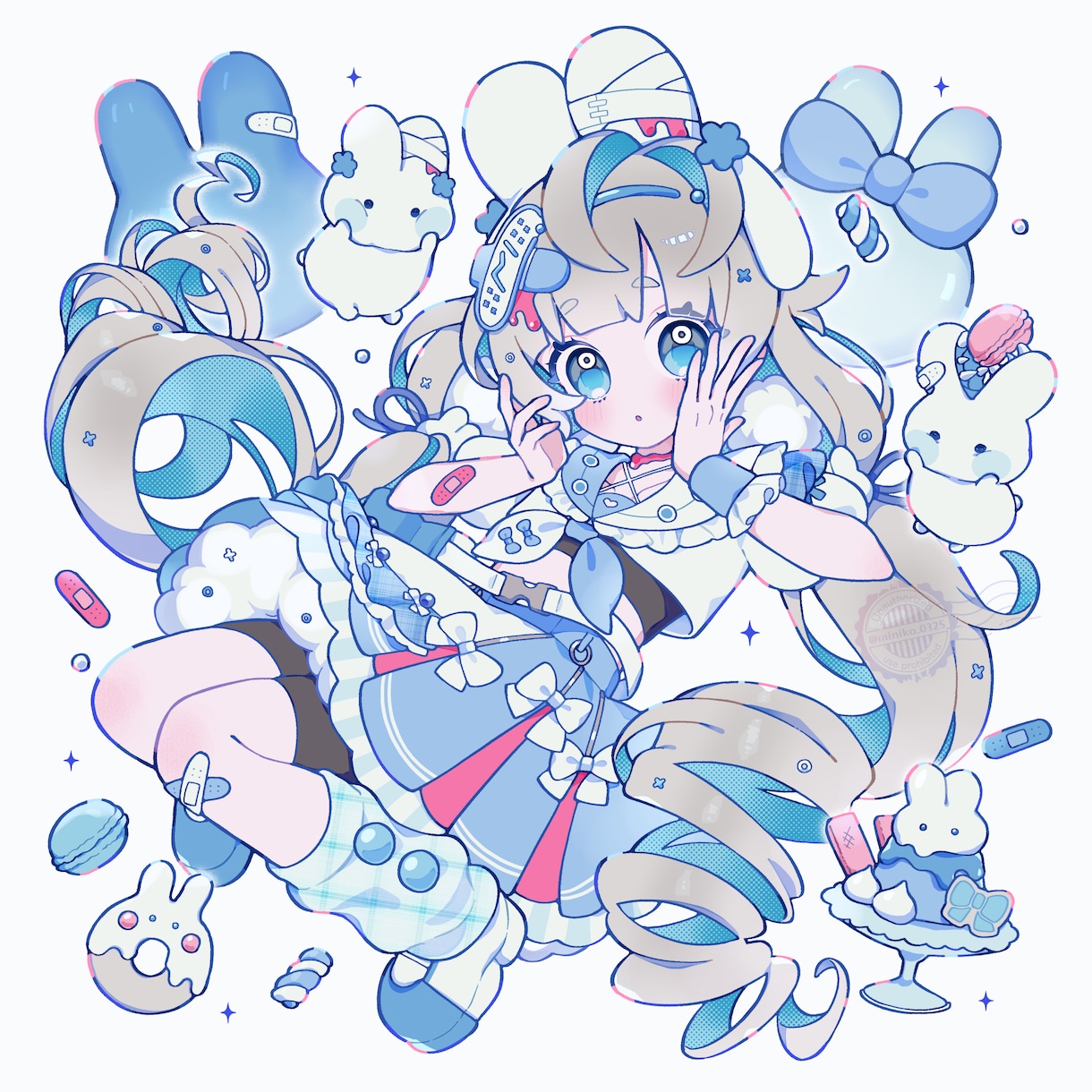 ポップで目を引くイラストを描きます グッズ等にも使えるふわふわポップな全身イラストを描きます！ イメージ3