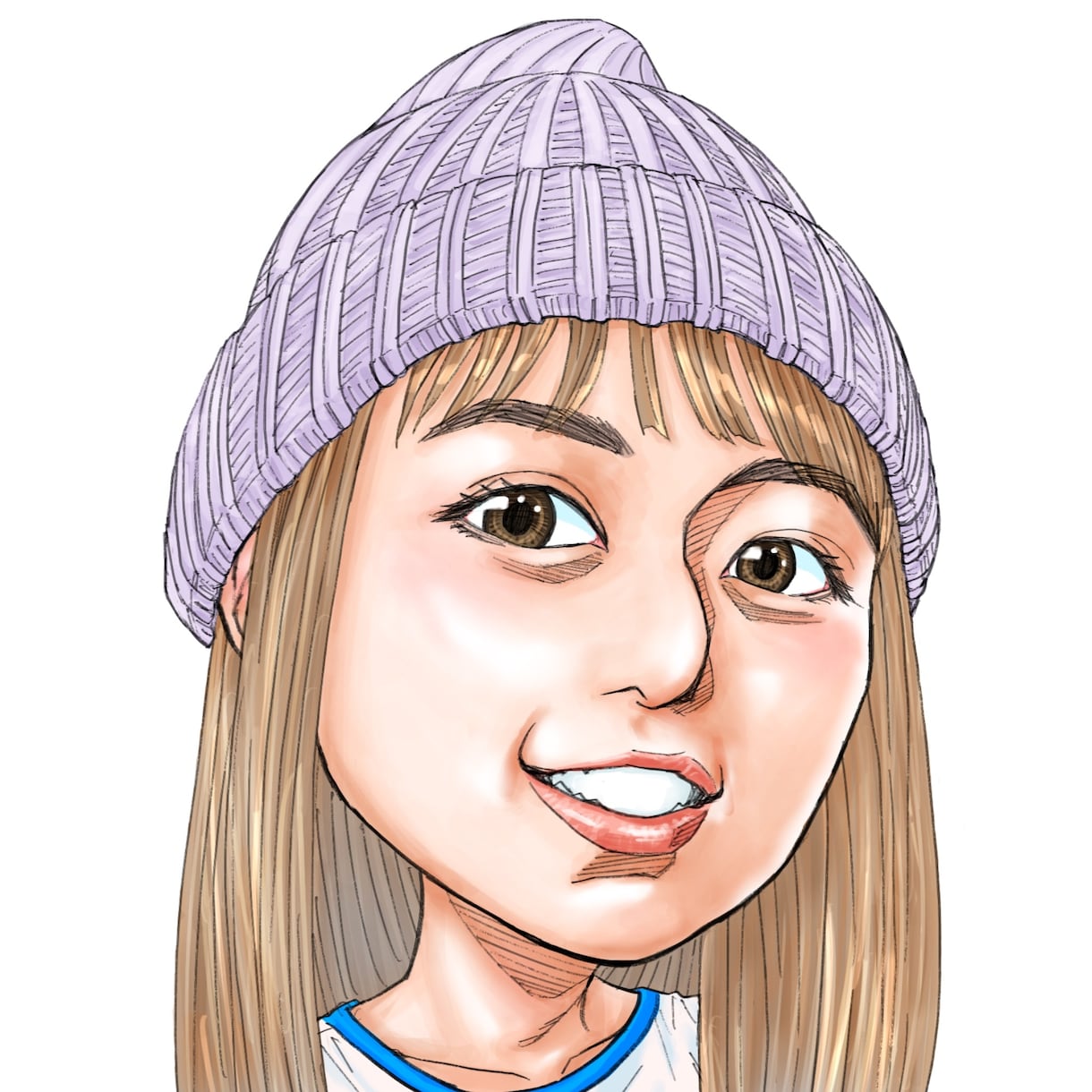 写真を元に漫画タッチの似顔絵を作成します 適度にリアル寄りな漫画タッチで個性を出せます！ イメージ1