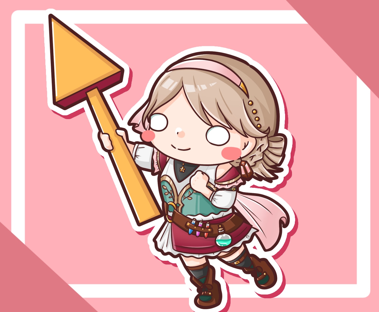 商用OK！ゆるかわいいSDイラスト描きます サムネやスタンプにも！ほんわか可愛いシンプルなイラストです♪ イメージ5