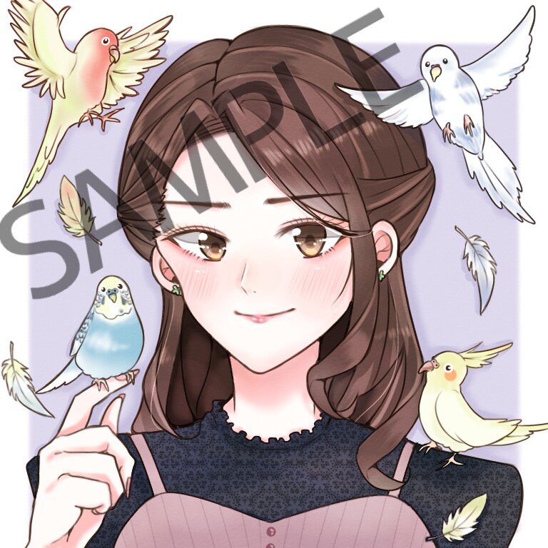 SNS用アイコンを作成します あなた好みのアイコンを作成します！ イメージ1