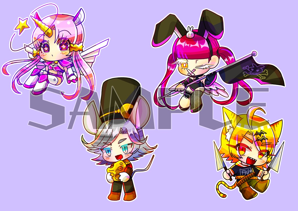 可愛いむっちりデフォルメアイコン作成ます SNSアイコンやグッズ化におすすめな2頭身キャラ作成★ イメージ2