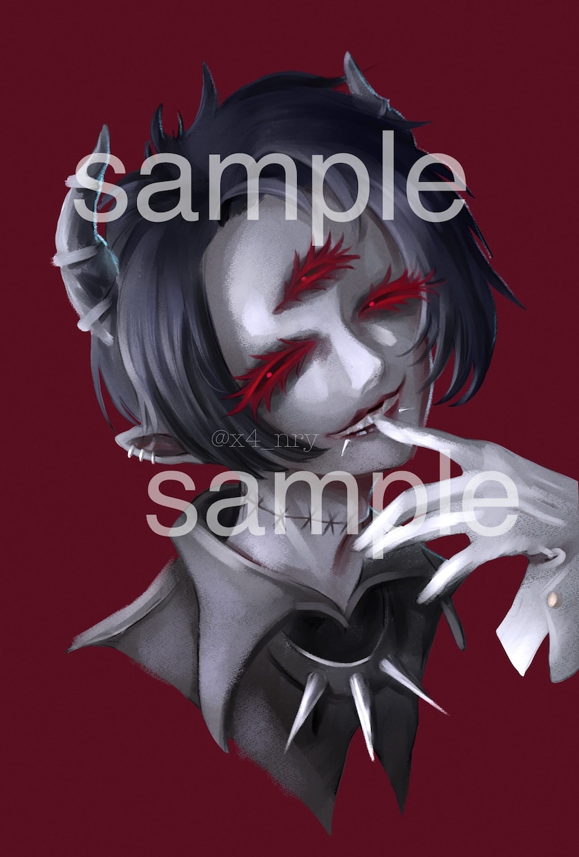 ダークな厚塗りイラスト！アイコン挿絵など描きます 地雷さんバンギャさん大歓迎！動画用イラストやアイコンなど！ イメージ1