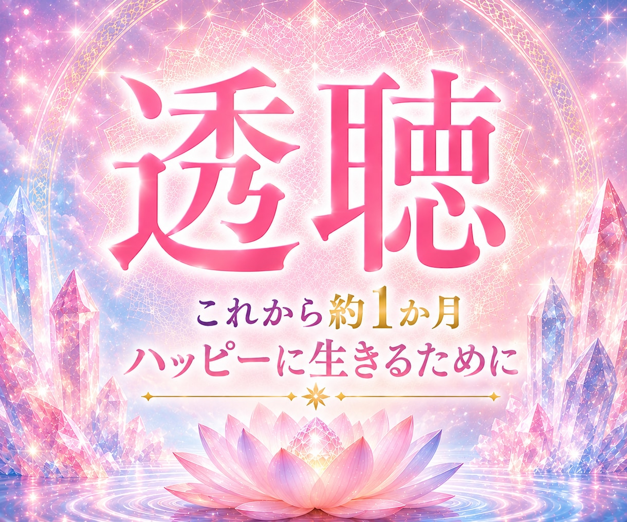 霊視透視☆霊聴1ヶ月ハッピーに生きるヒント届けます ✨透聴【無料特典付】チャネリング・守護霊からの声・霊感・占い イメージ1
