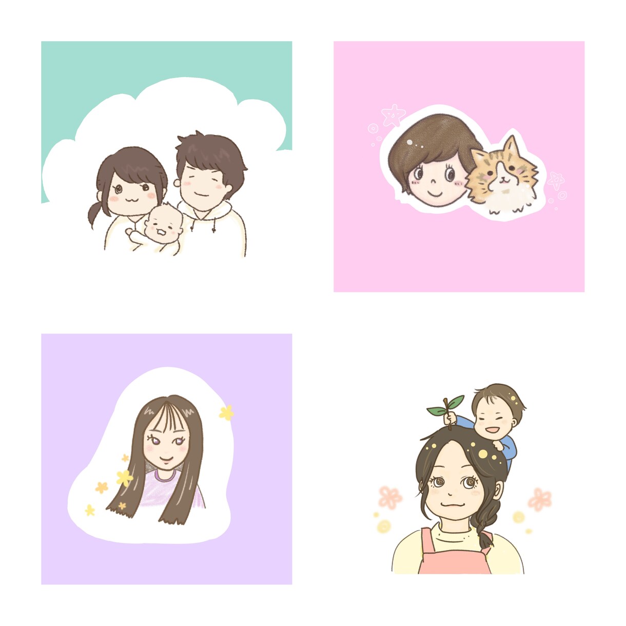 アイコンに最適！ゆるかわイラスト描きます 大切なペットや趣味などをかわいくアイコンに！ イメージ1