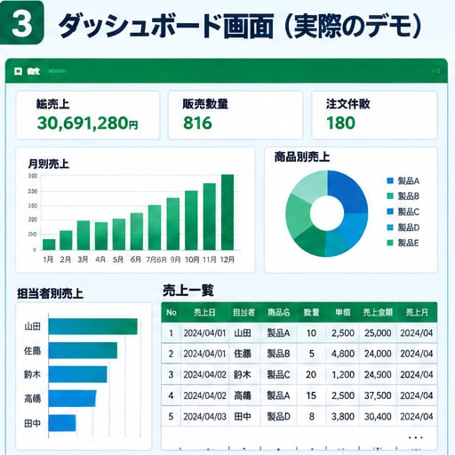 毎月のExcel集計を自動化します CSV・転記・集計をまとめて効率化 イメージ3