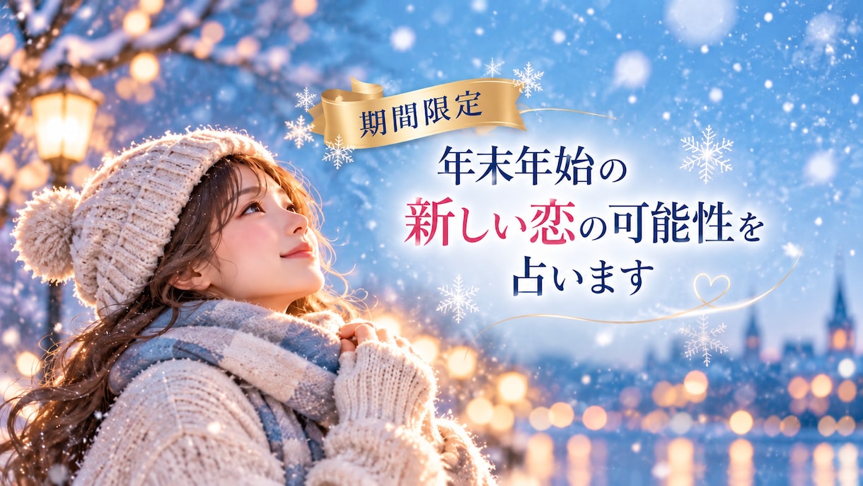 ルノルマンで年末年始の恋愛運を占います この冬 新たな出会いから恋が始まる可能性を占っていきましょう イメージ1